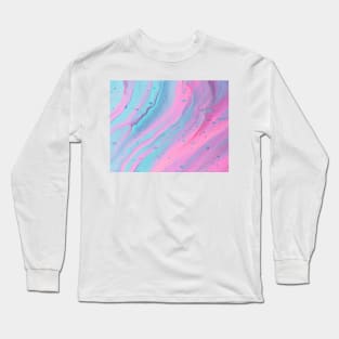 Fluid colored painting Long Sleeve T-Shirt